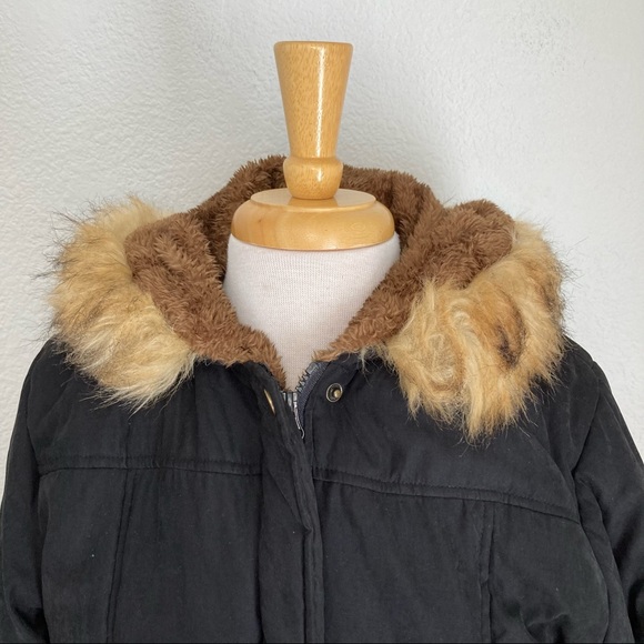 I love sia Parka jacket fur lined zip up long sleeve hooded warm winter - Picture 6 of 8